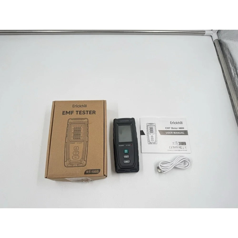 ERICKHILL EMF Detector Rechargeable Digital Electromagnetic Field Radiation‎